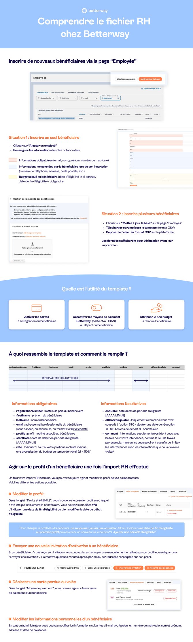 MAJ RH par le client