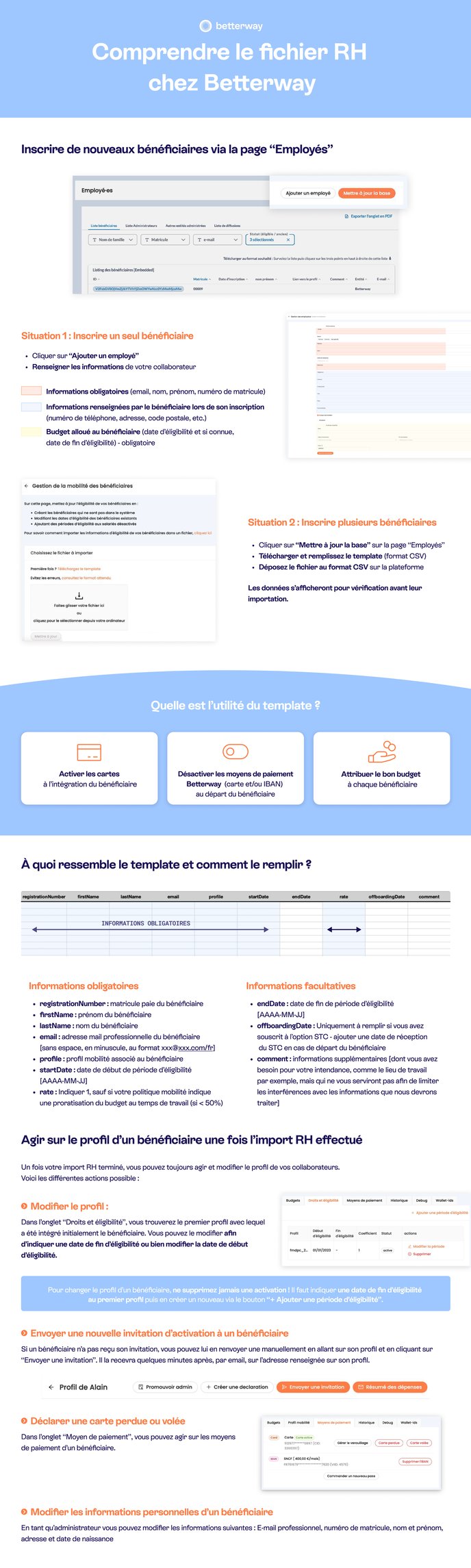 MAJ RH par le client